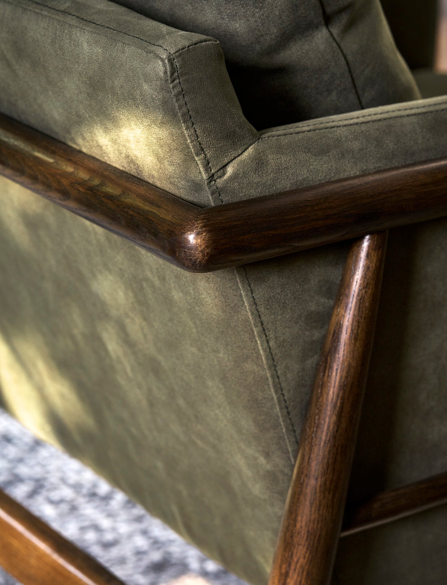 Kennington Armchair Olive Green - Sofas & Chairs - Garden Trading -