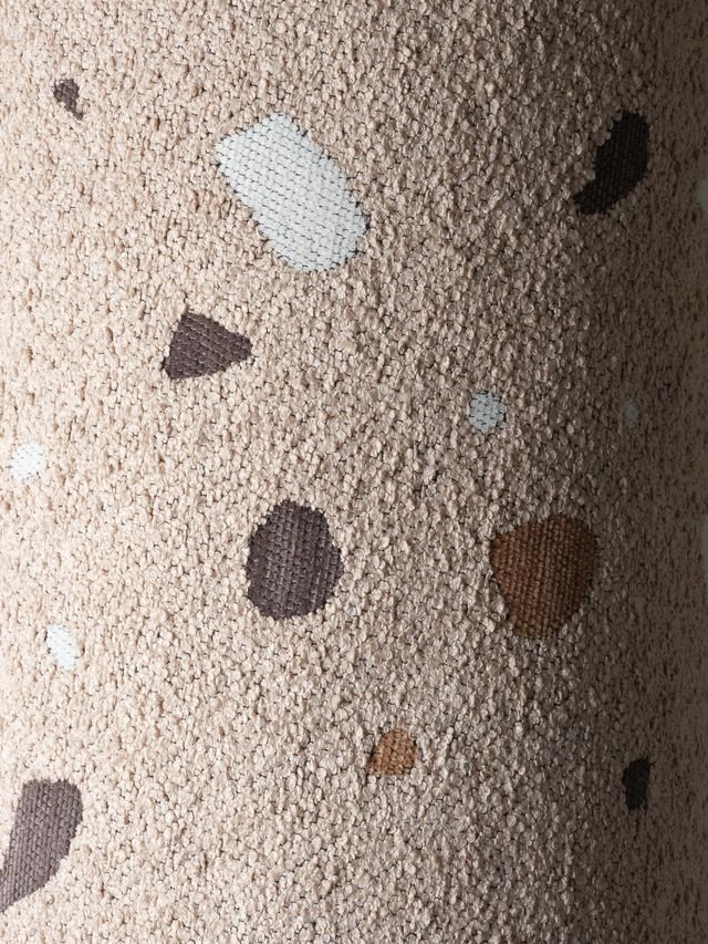 Wigiwama Terrazzo Square Ottoman - Brown