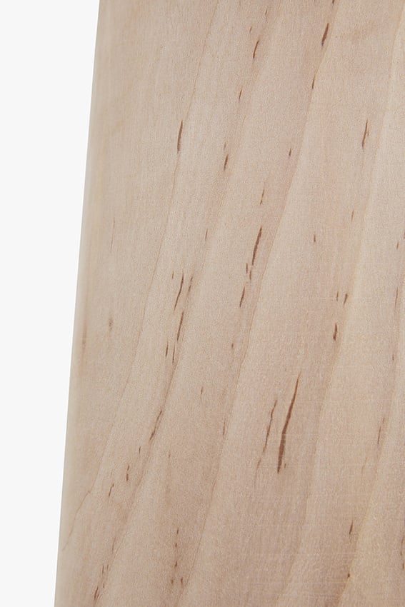 Exclusive table lamp Fay with wooden base and linen shade