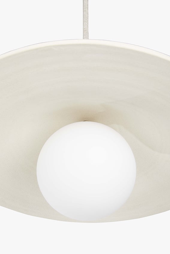 Handmade earthenware pendant lamp July