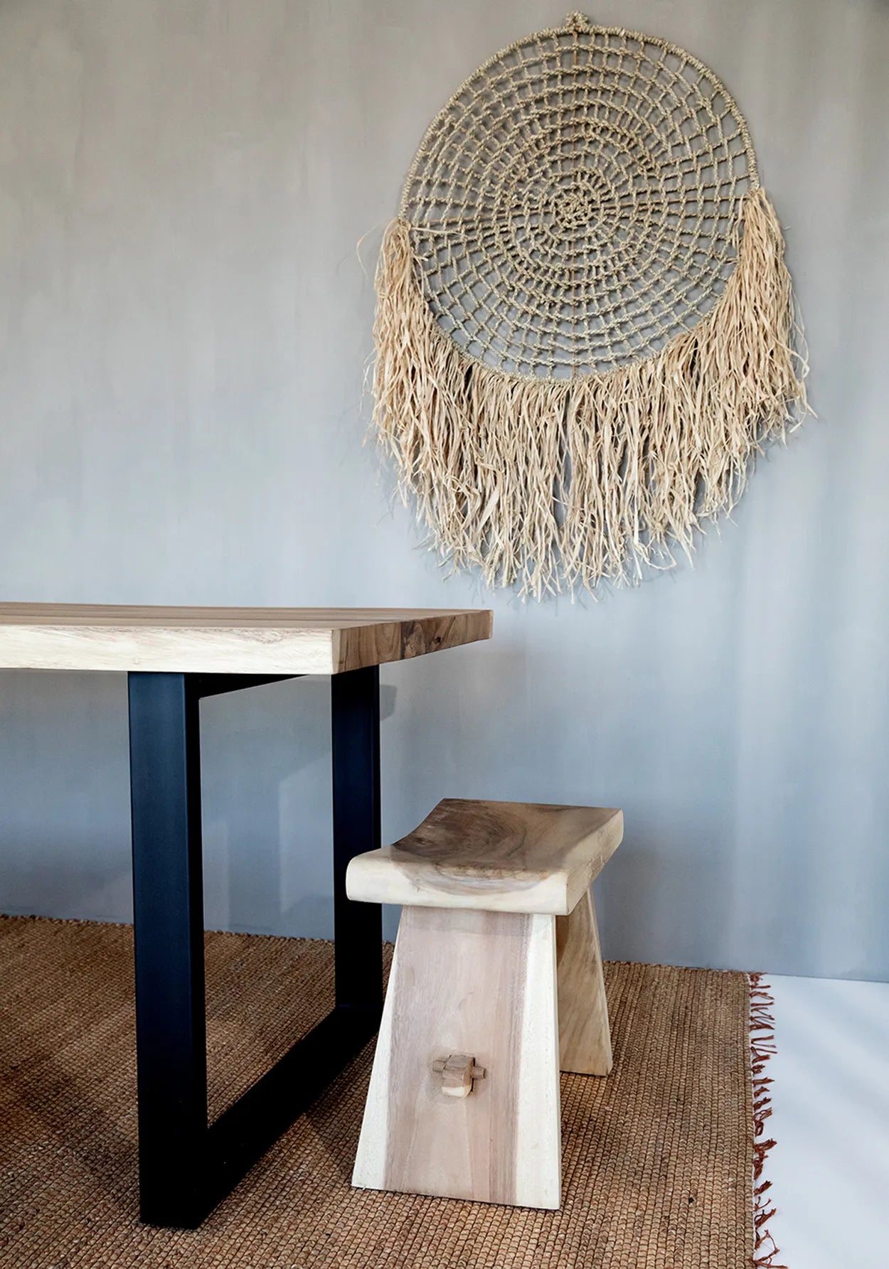 The Raffia Dreamcatcher - Natural_40