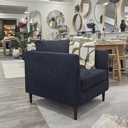 Agnes Armchair Charcoal - ARMCH - Gallery Direct -