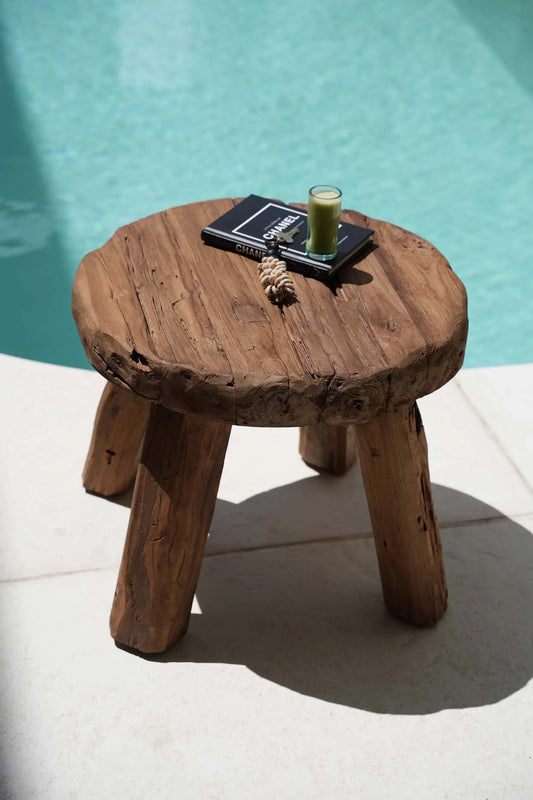 The Marabunta Rustic Side Table - Natural - - Bazar Bizar -