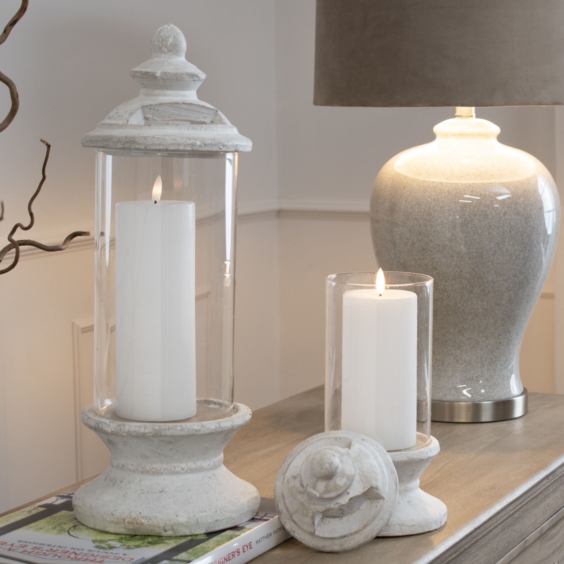 Glass Candle Holder -  - Hill Interiors -