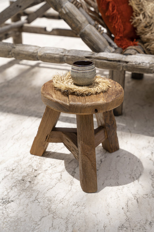 The Yatai Stool - Natural - M - - Bazar Bizar -