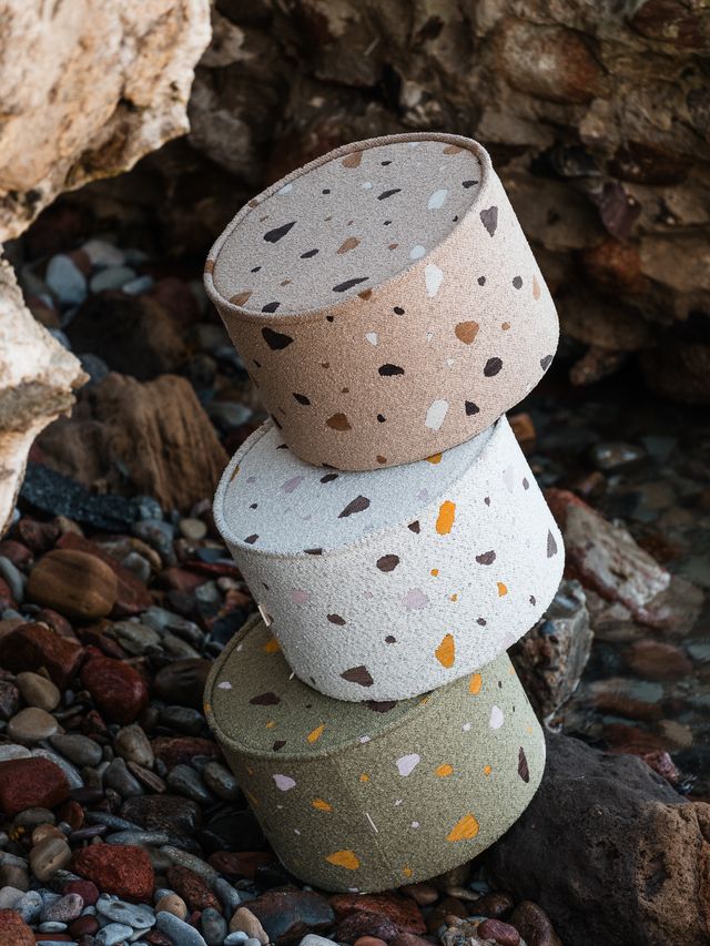 Wigiwama Terrazzo Pouffe - Brown