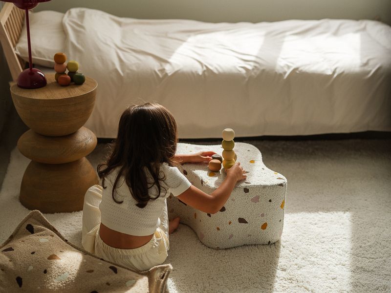 Wigiwama Terrazzo Cloud Pouffe - Multi-Colour