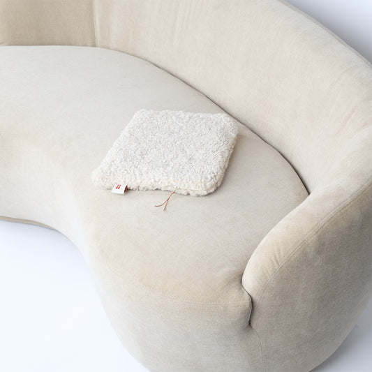 Sheepskin Laptop Case Pearl