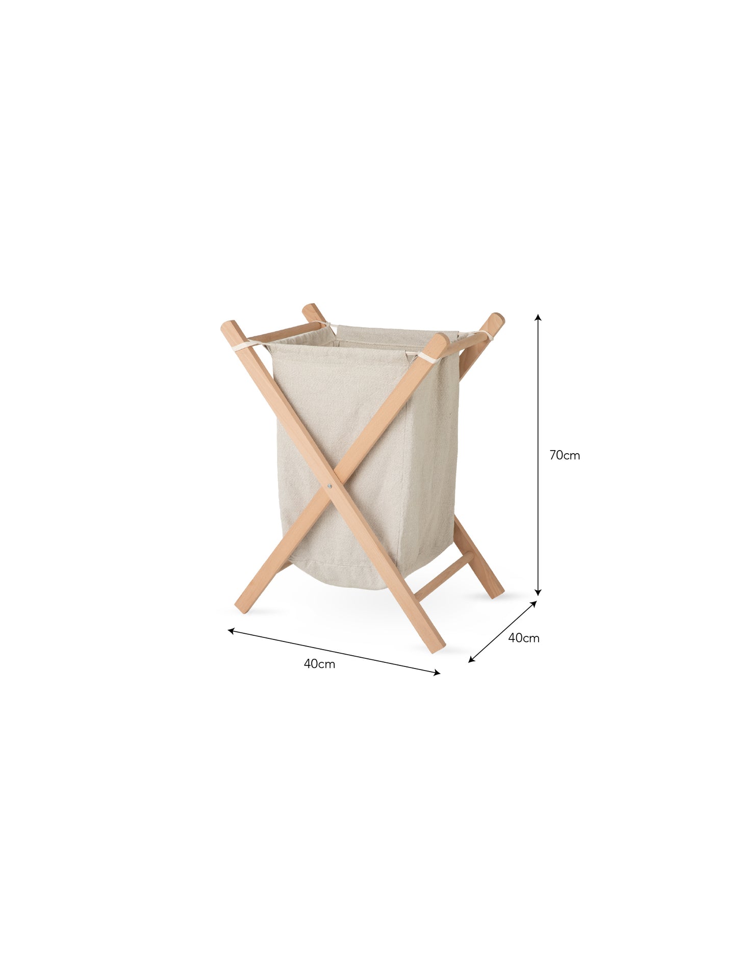 Classic Folding Laundry Basket - Storage & Shelving - Garden Trading -