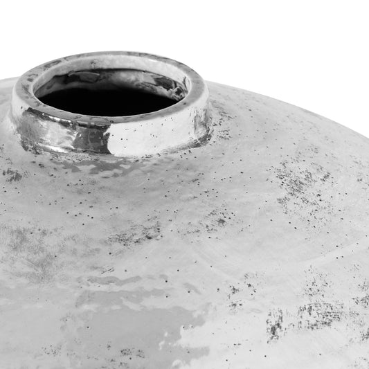 Lucas Hammered Silver Vase