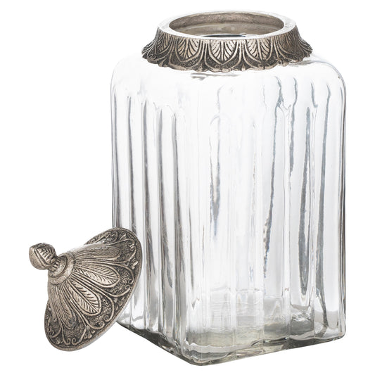Moroccan Style Lidded Large Display Jar - - Hill Interiors -