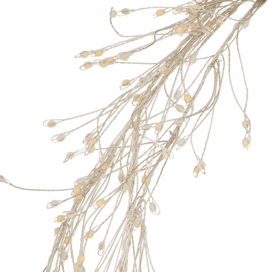 9ft Plug-In LED 8 Sequence Warm White Cluster String