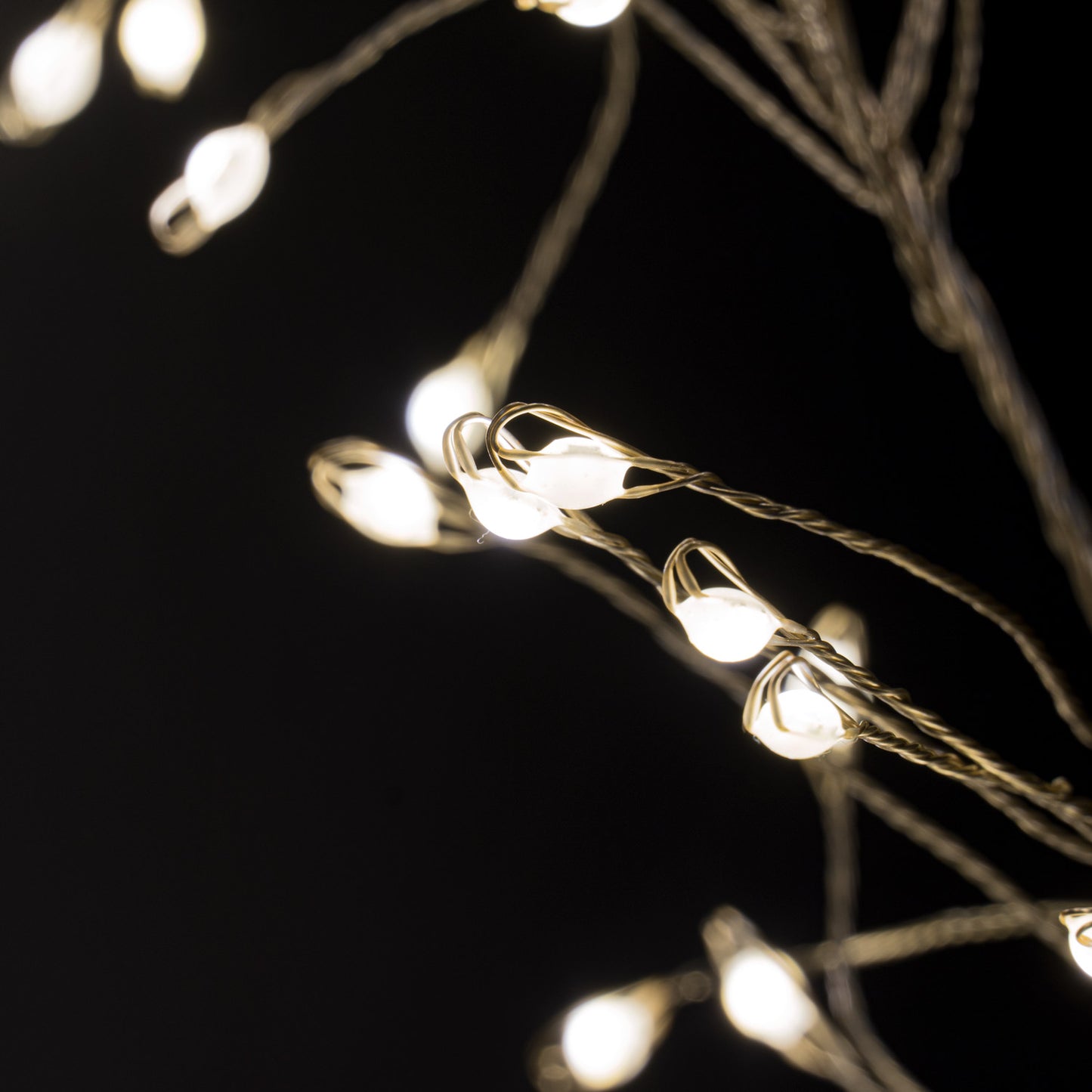 9ft Plug-In LED 8 Sequence Warm White Cluster String