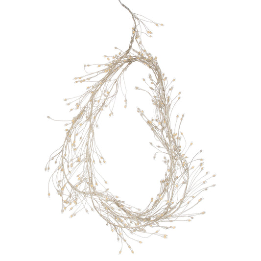 9ft Plug-In LED 8 Sequence Warm White Cluster String
