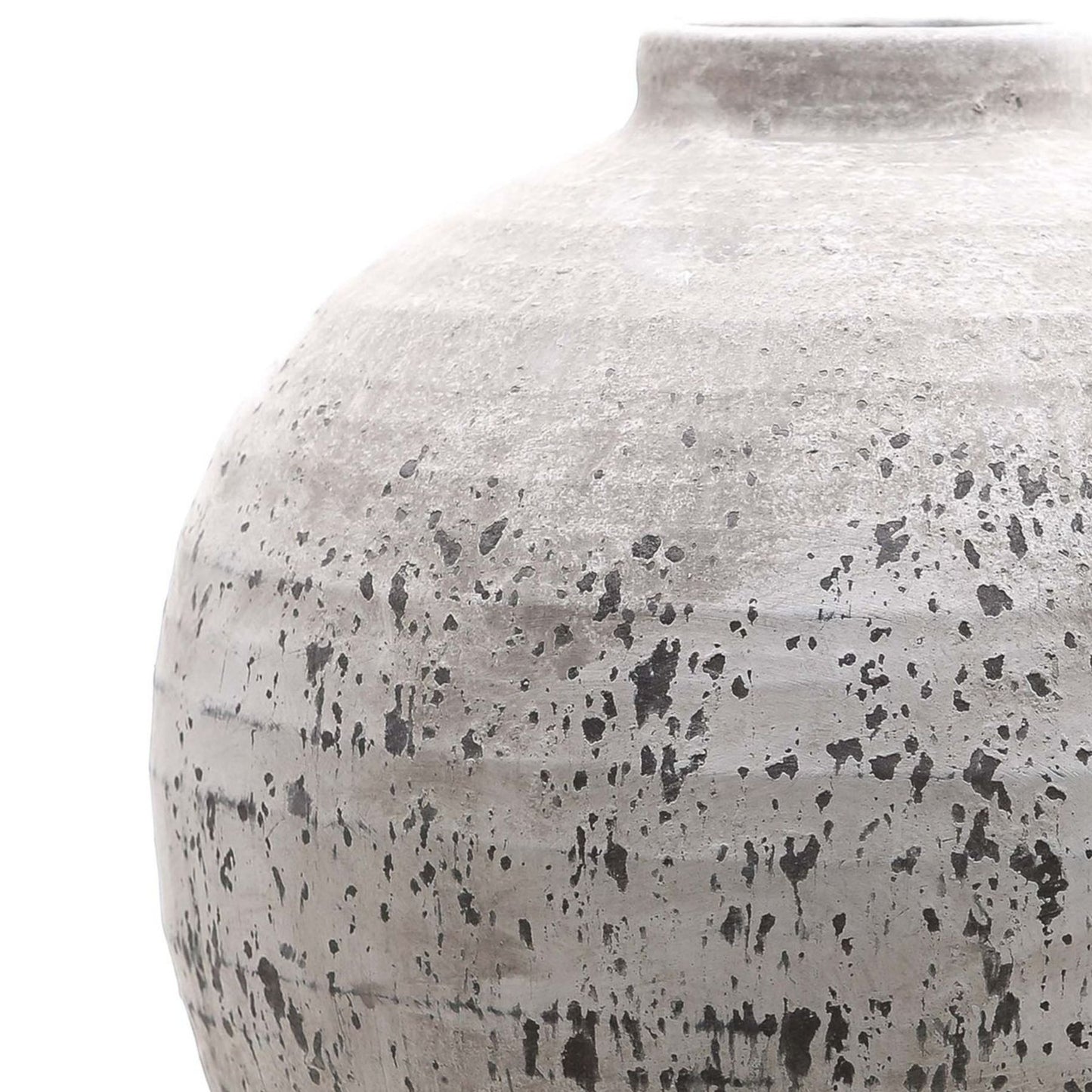 Tobias Aged Stone Ceramic Vase Large
