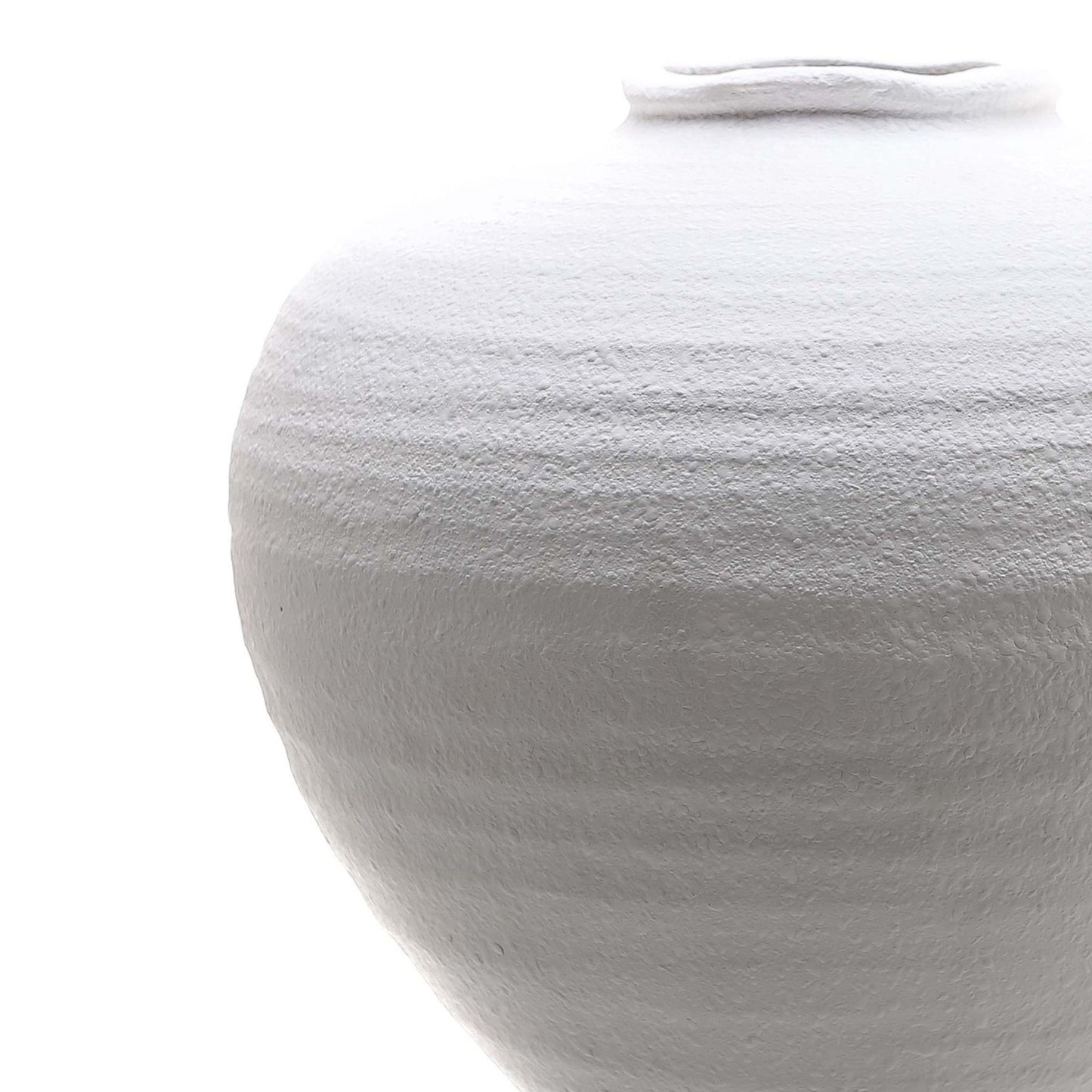 Aurelia Sculpted Ceramic Vase White Large