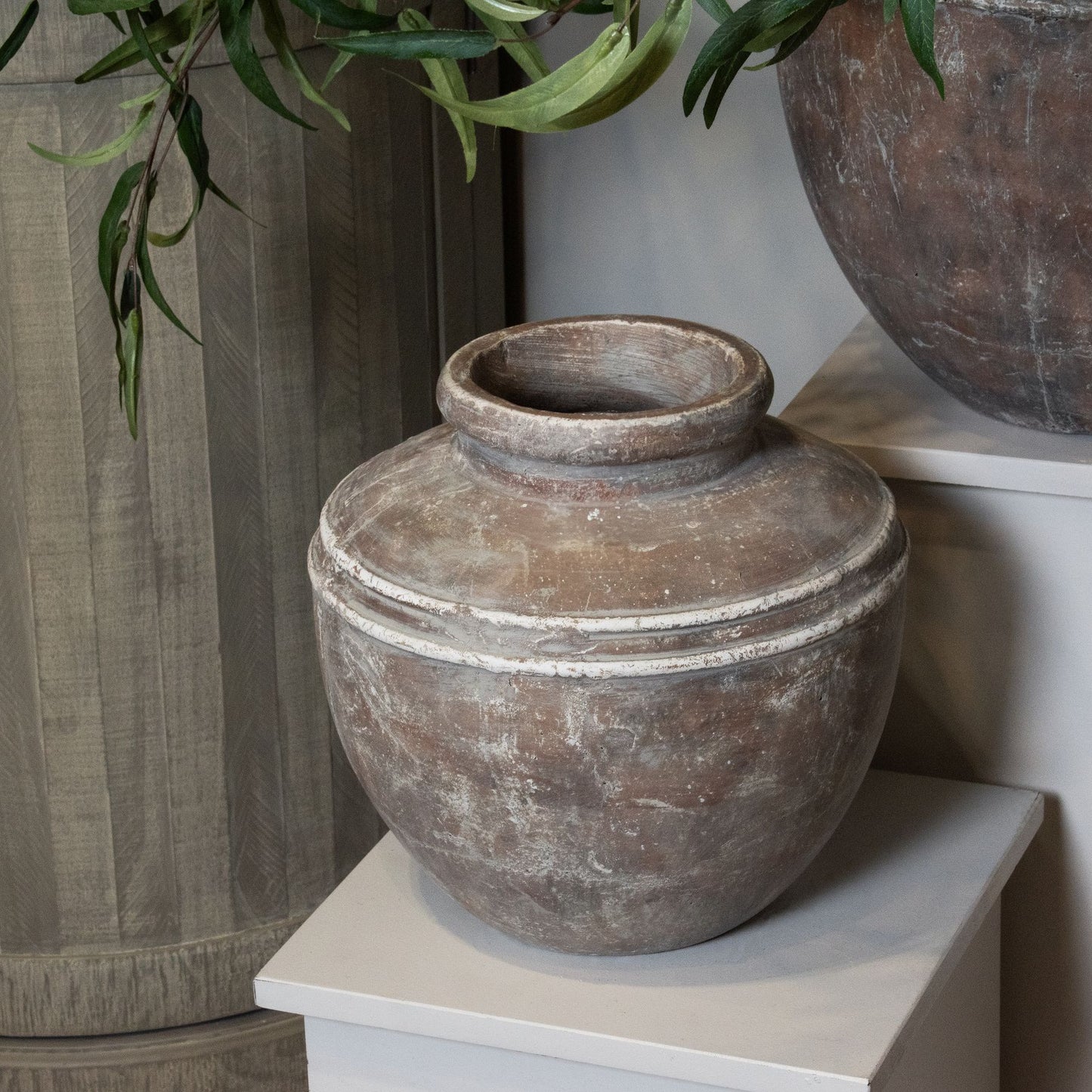Jasper Water Pot Brown