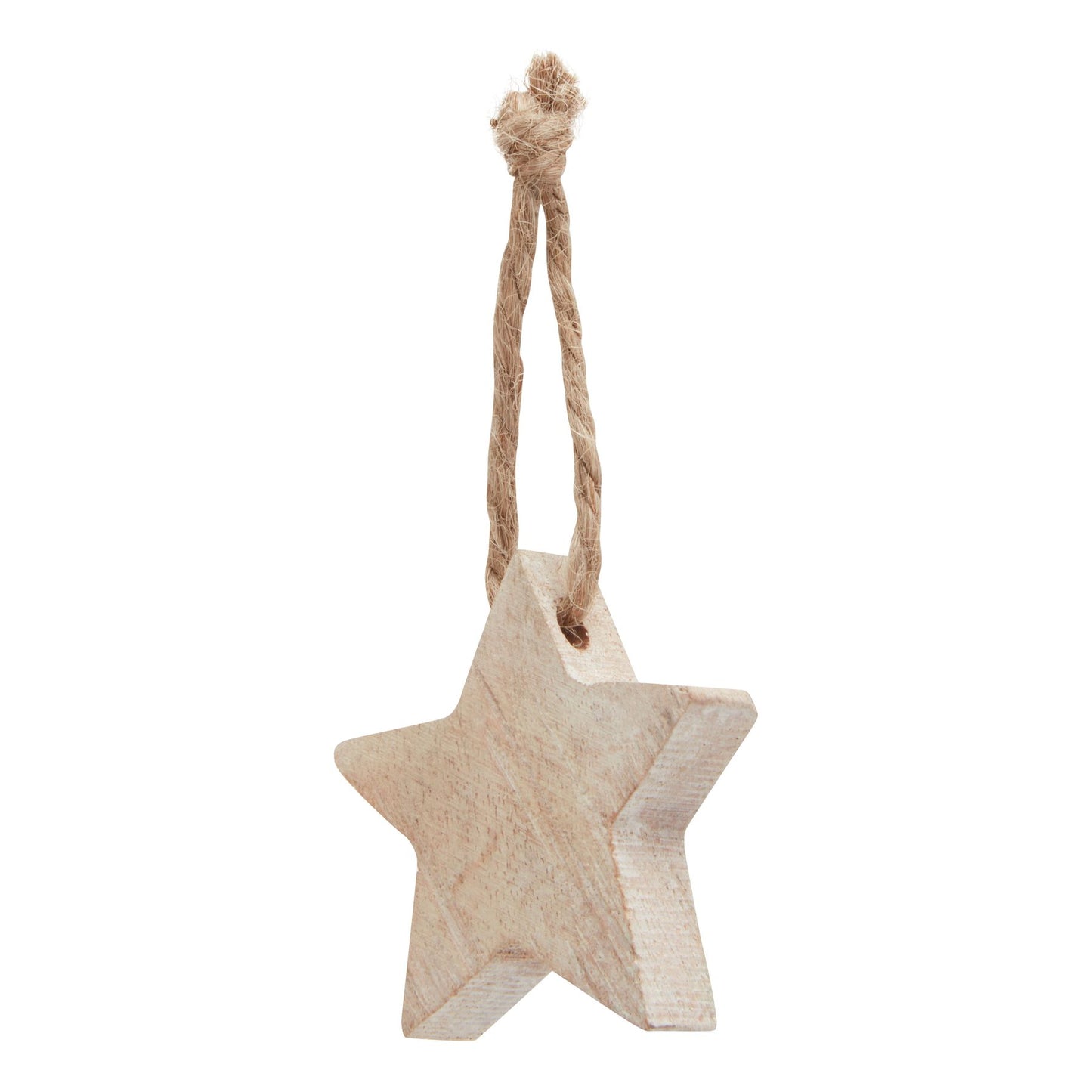 Pack Of 90 Wooden Star Hanging Decorations -  - Hill Interiors -