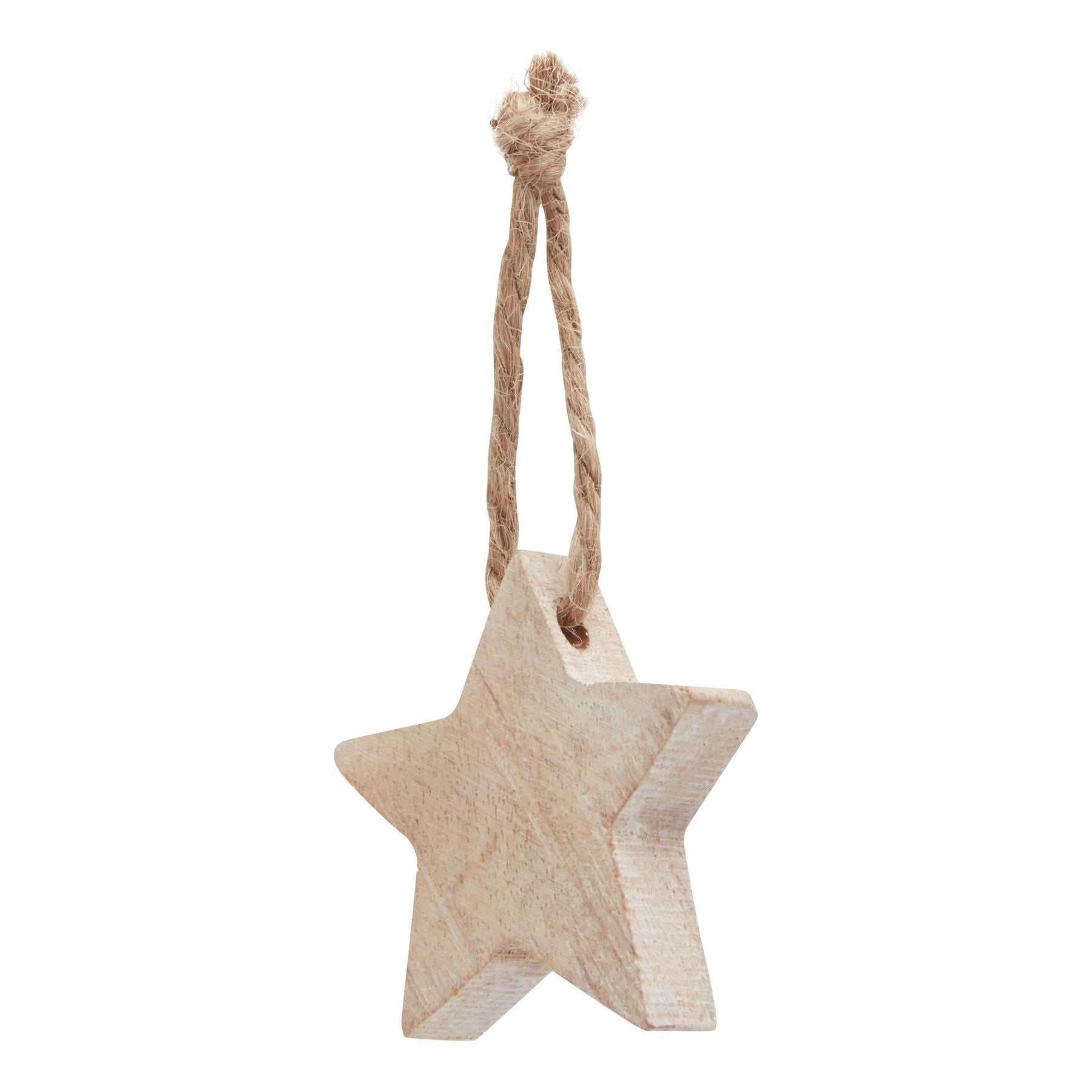 Pack Of 90 Wooden Star Hanging Decorations -  - Hill Interiors -