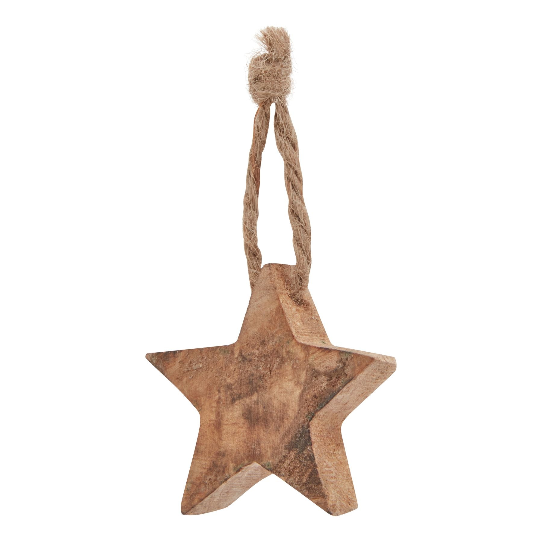 Pack Of 90 Wooden Star Hanging Decorations -  - Hill Interiors -