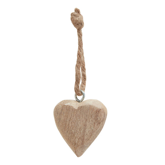 Pack Of 90 Wooden Heart Hanging Decorations -  - Hill Interiors -