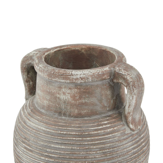 Jasper Reeded Amphora Pot