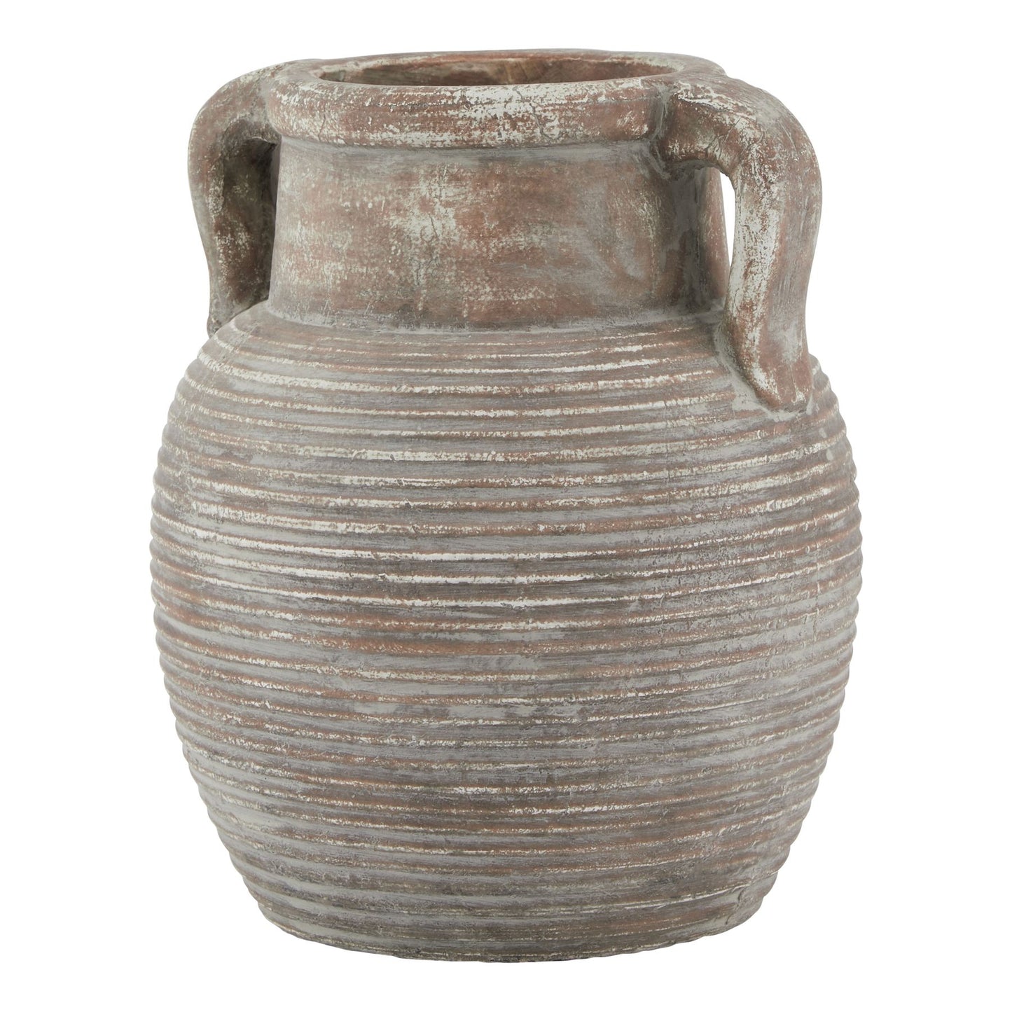 Jasper Reeded Amphora Pot