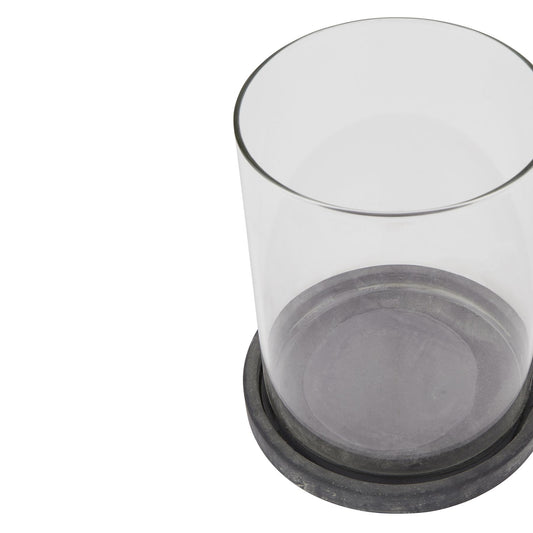 Adriel Grey Hurricane Lantern Large