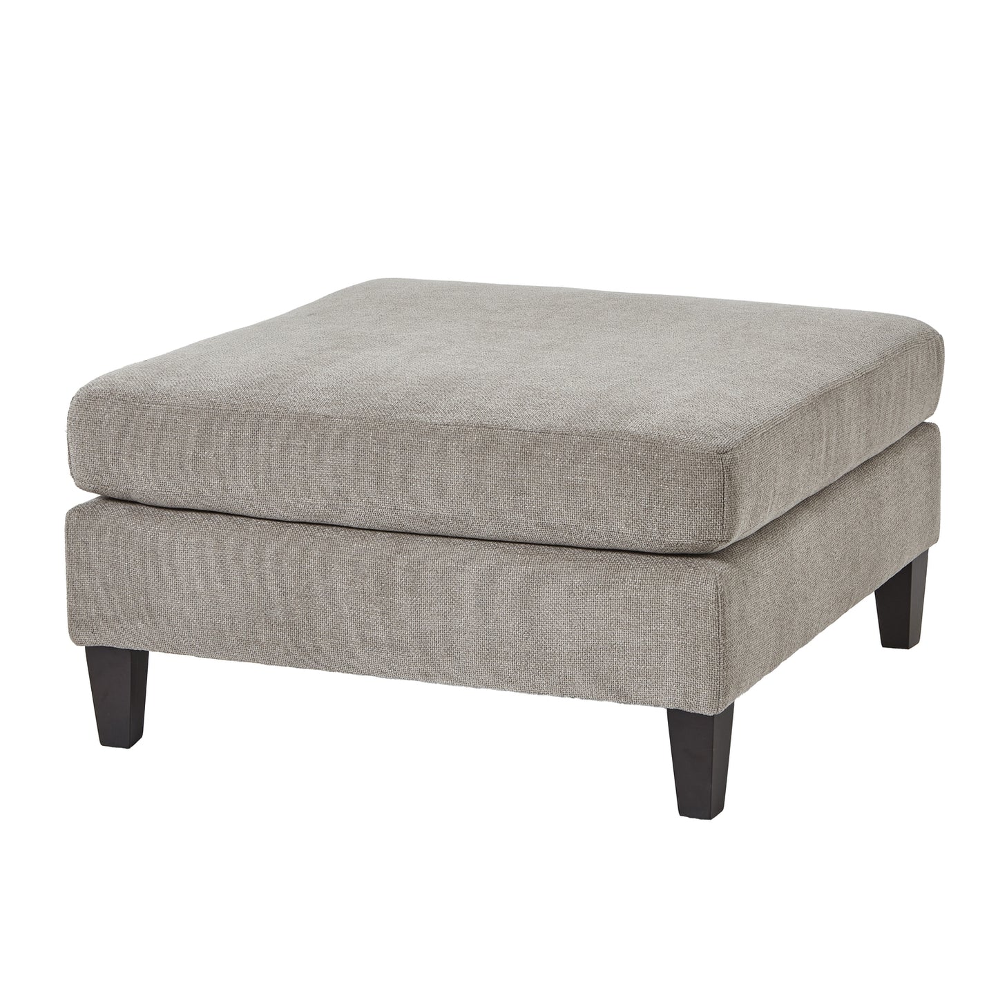 Violet Ottoman Footstool Taupe
