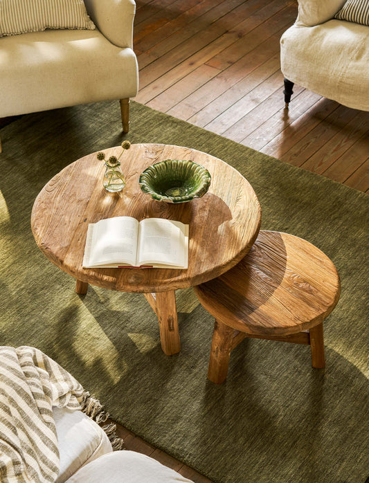 Hawthorne Round Coffee Table Small Natural - Coffee & Side Tables - Garden Trading -