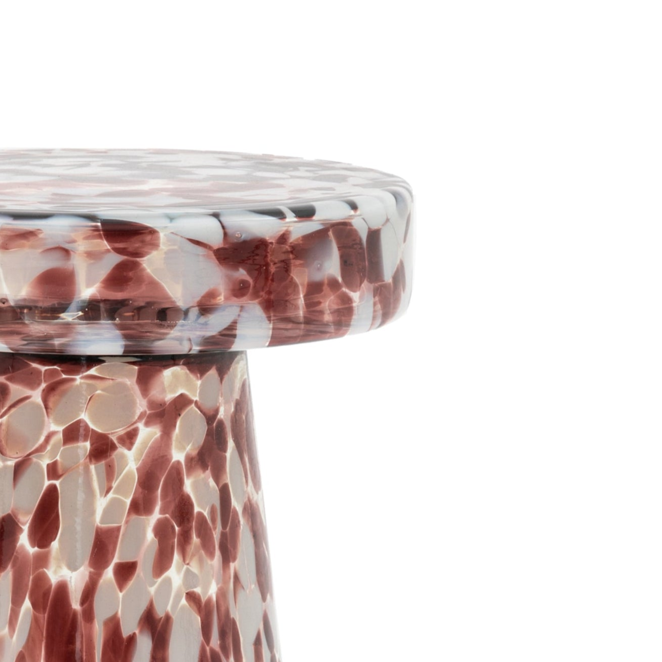 Murano Side Table Leopard