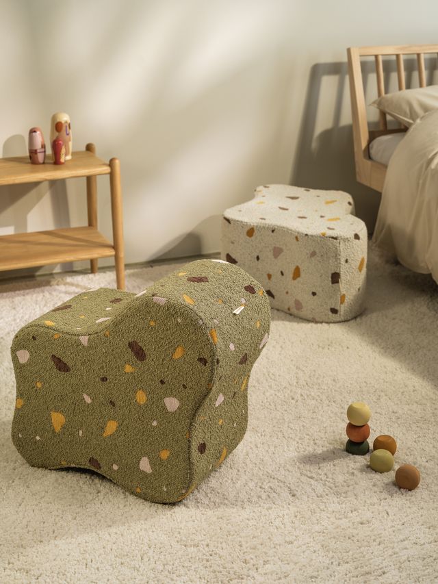 Wigiwama Terrazzo Cloud Pouffe - Green