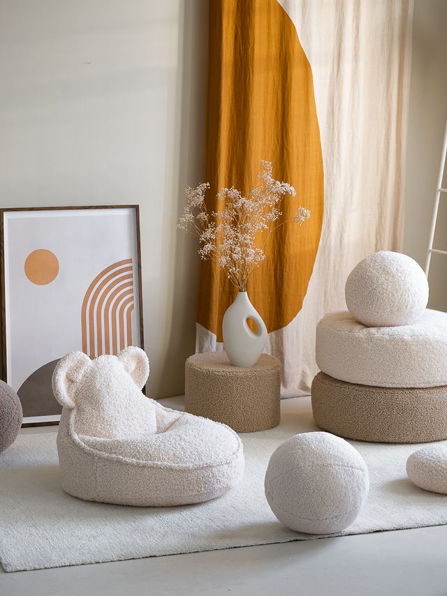 Wigiwama Bear Beanbag - White