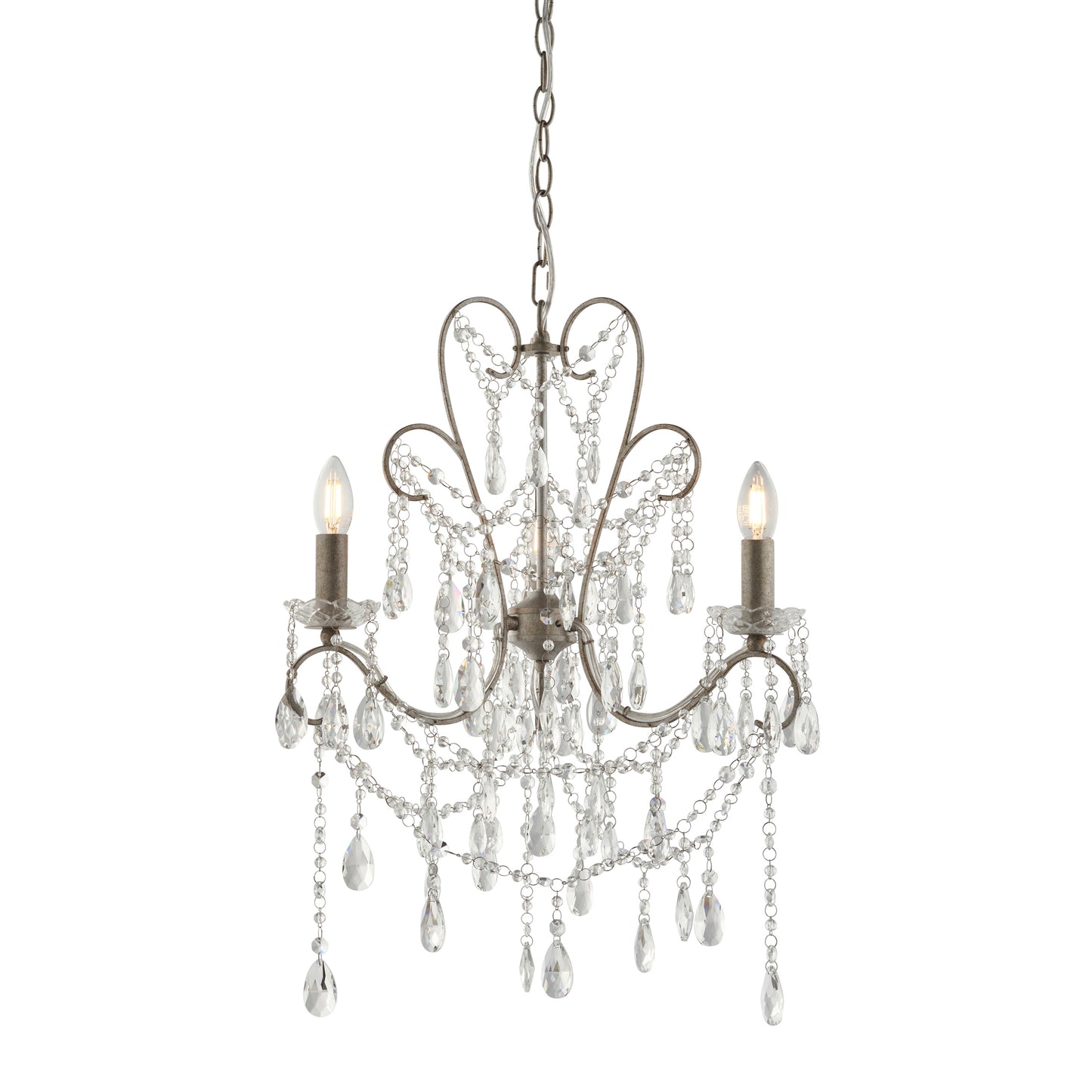 Chelsea Chandelier Medium Aged Silver