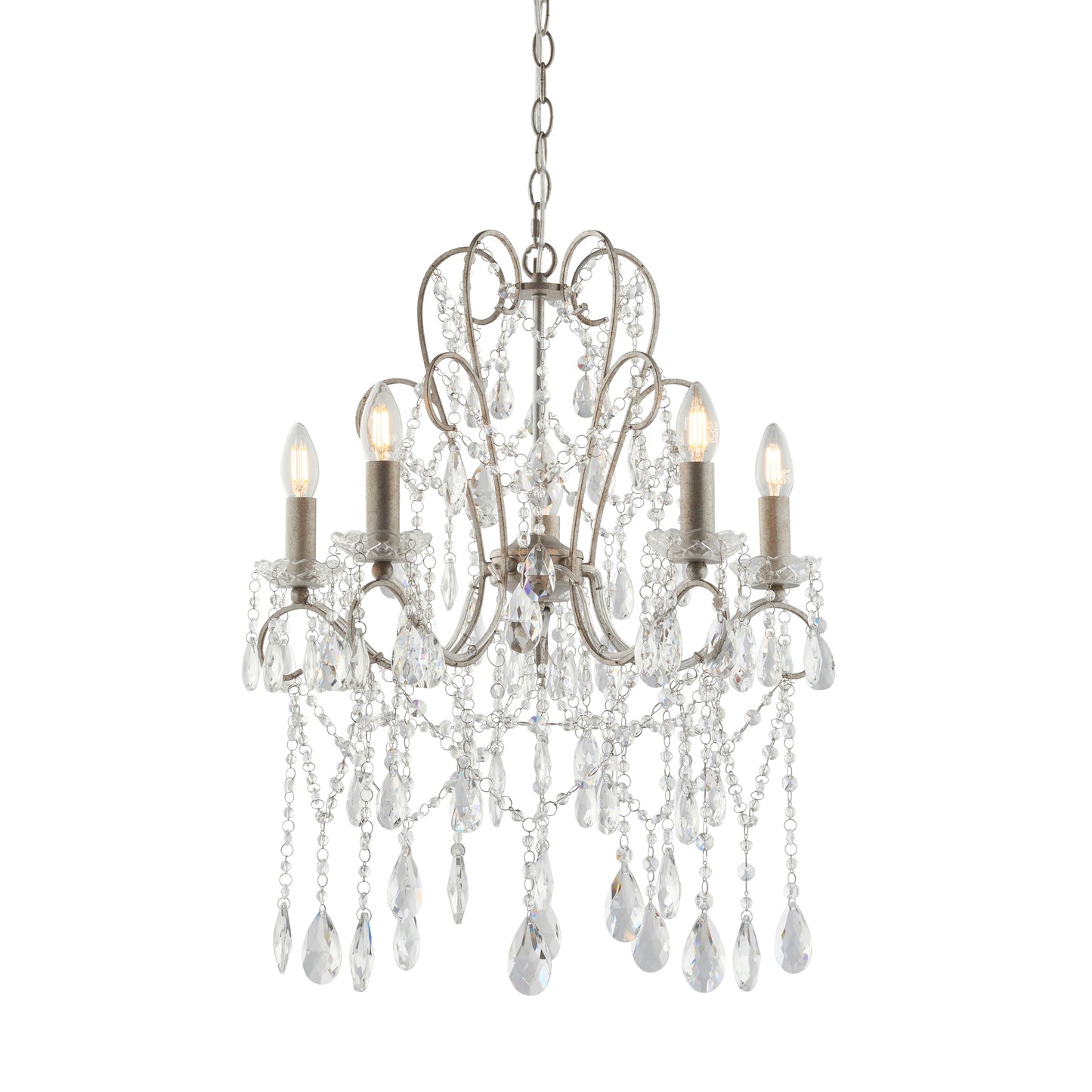 Chelsea Chandelier Large Aged Silver
