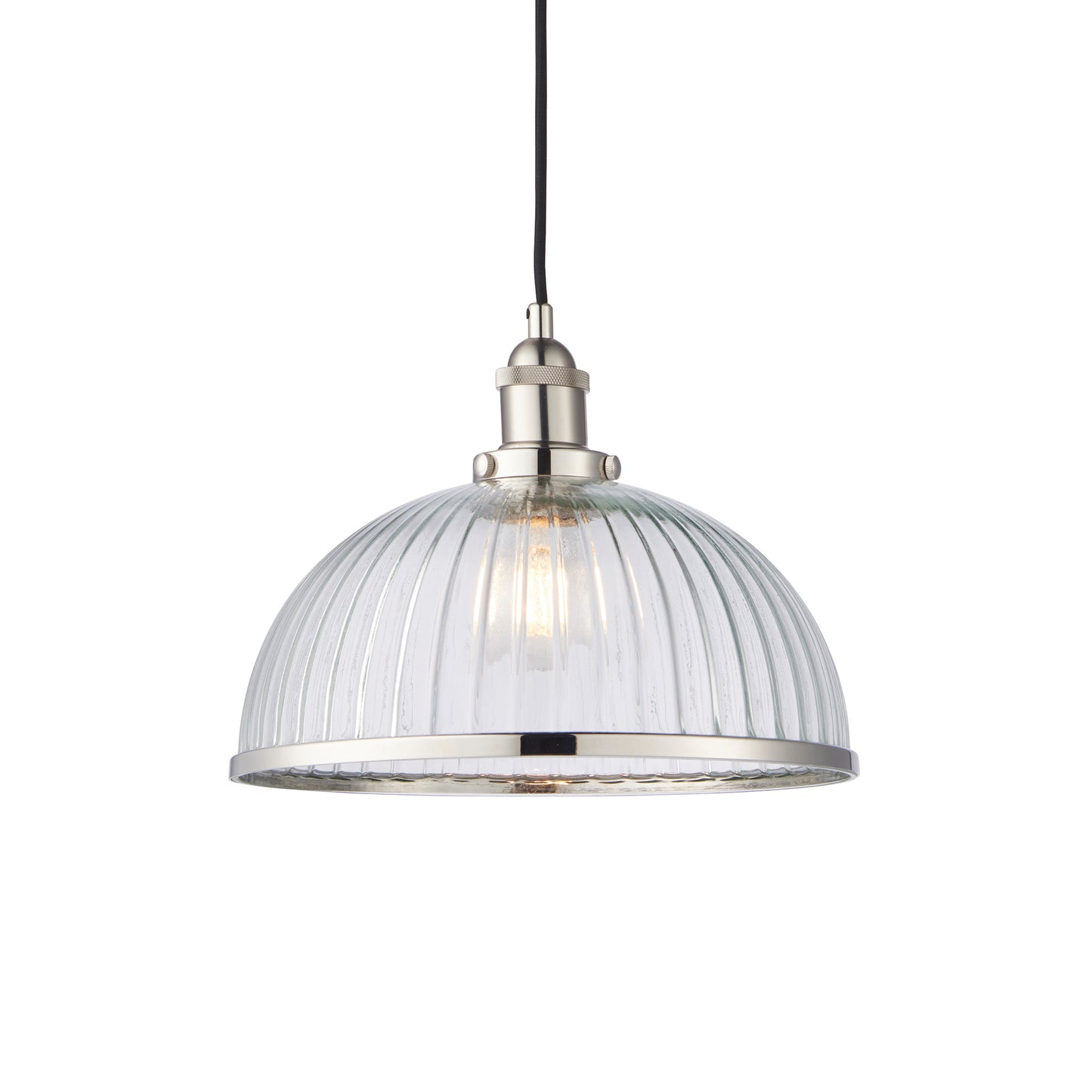 Hamilton Ribbed Pendant Nickel