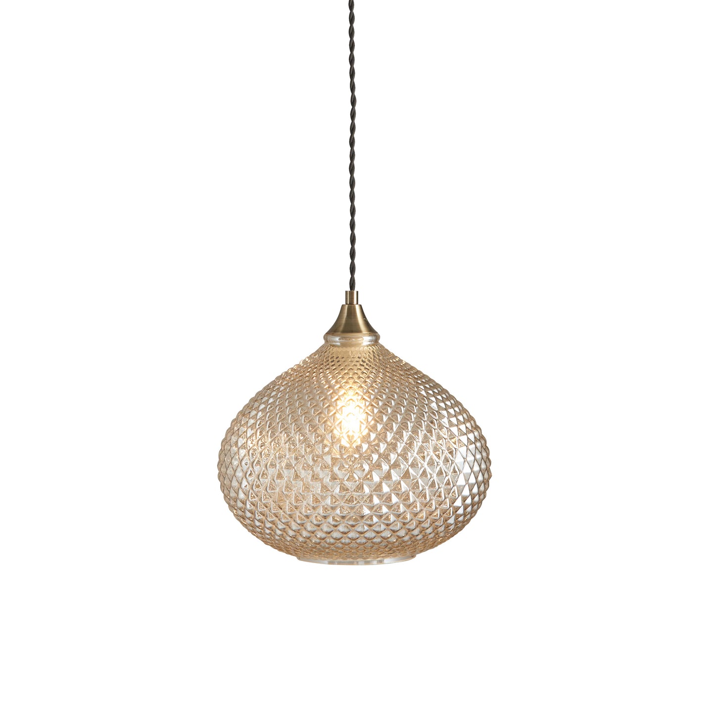 Alice Glass Pendant Light Champagne