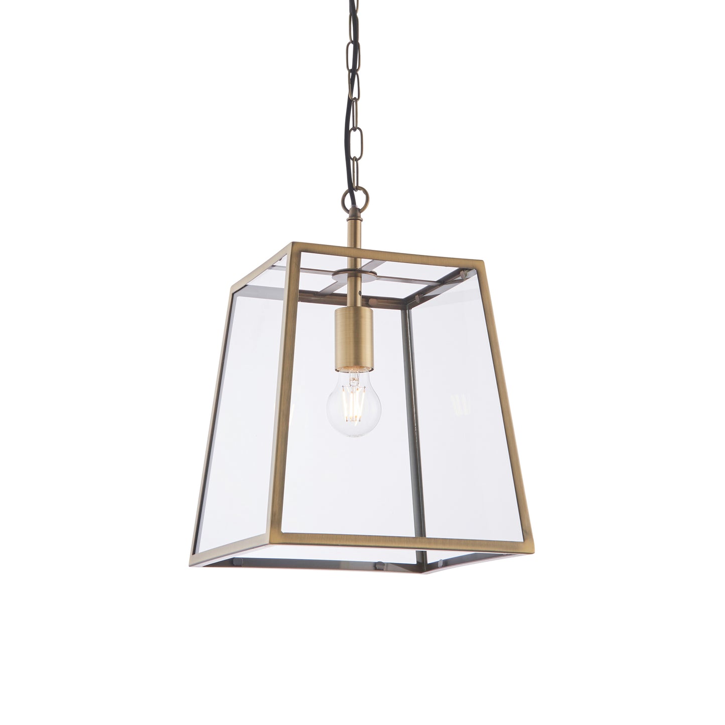 Manor Pendant Light Small Antique Brass
