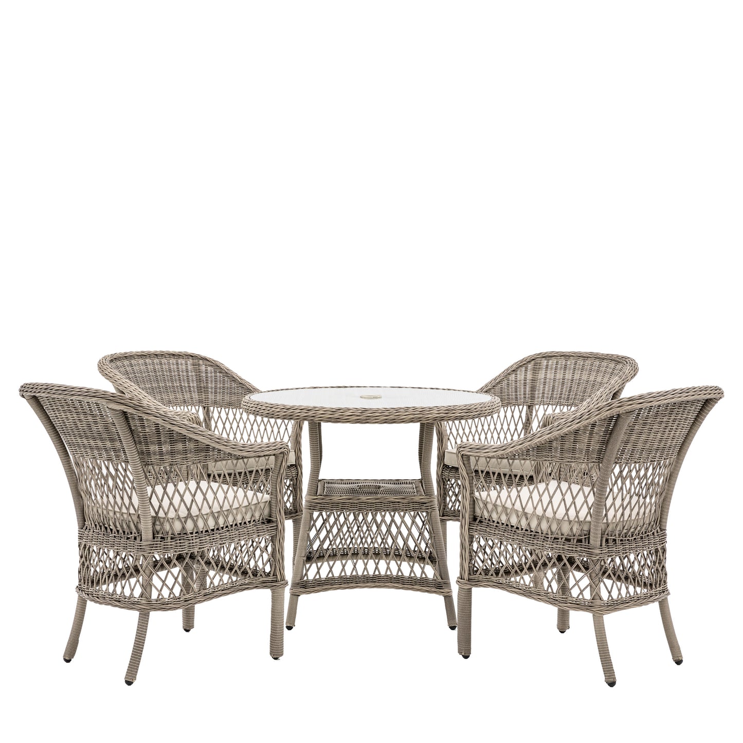Penuel 4 Seater Round Dining Set - DININGSET - Gallery Direct -