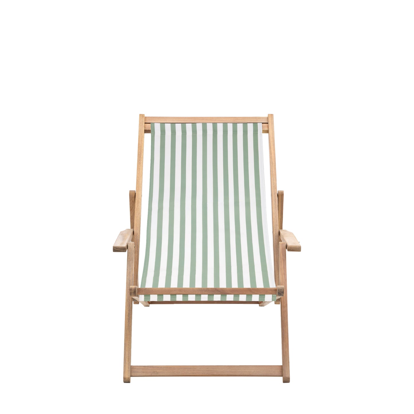 Gennith Deck Chair Verde Stripe - CHAIRS - Gallery Direct -