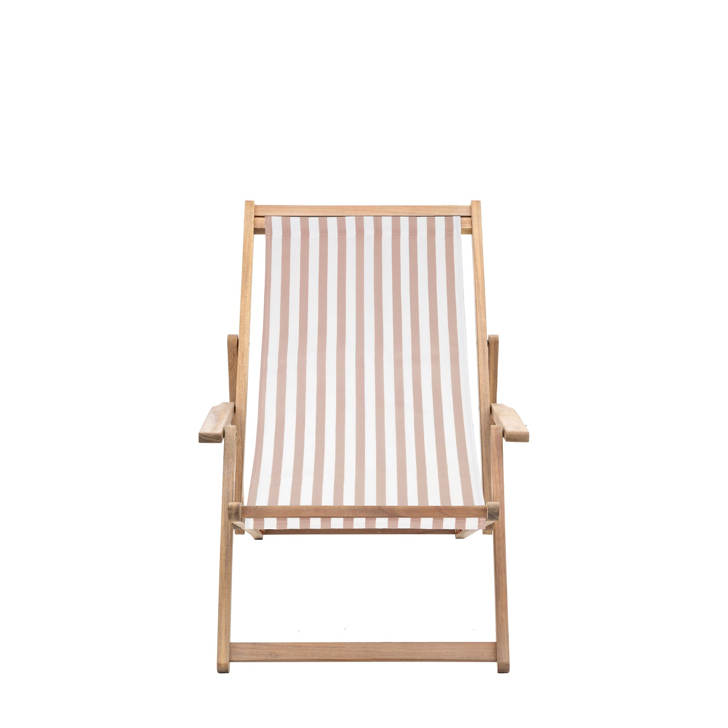 Gennith Deck Chair Clay Stripe - CHAIRS - Gallery Direct -