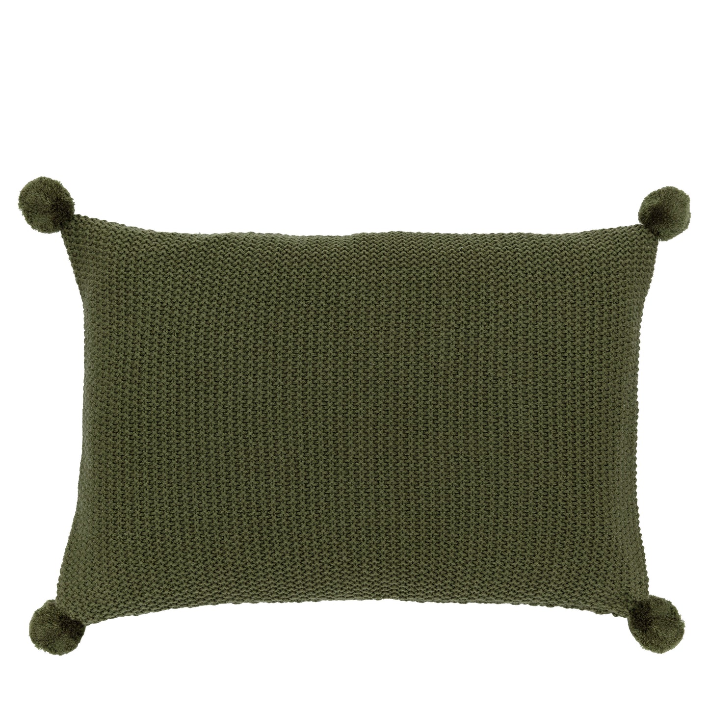 Sammy PomPom Cushion Olive