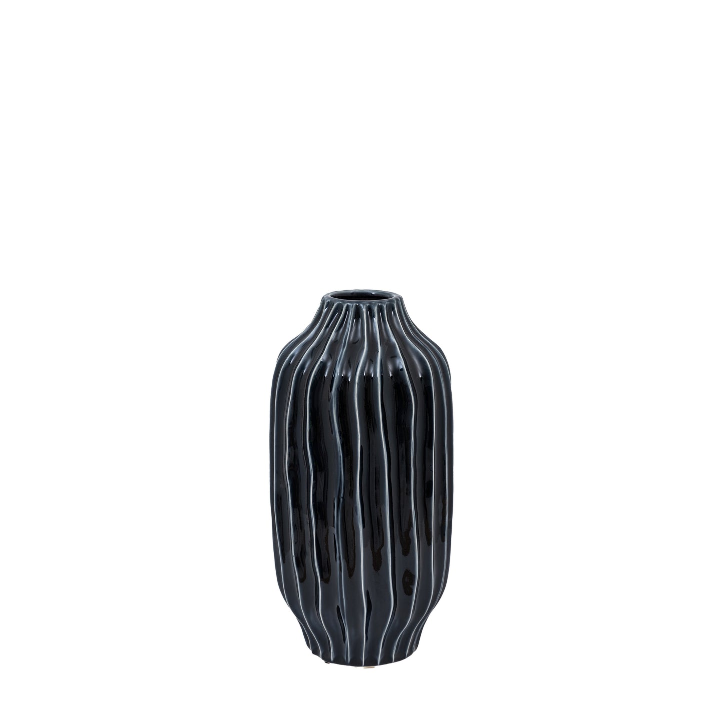 Ridge Vase Ink Large
