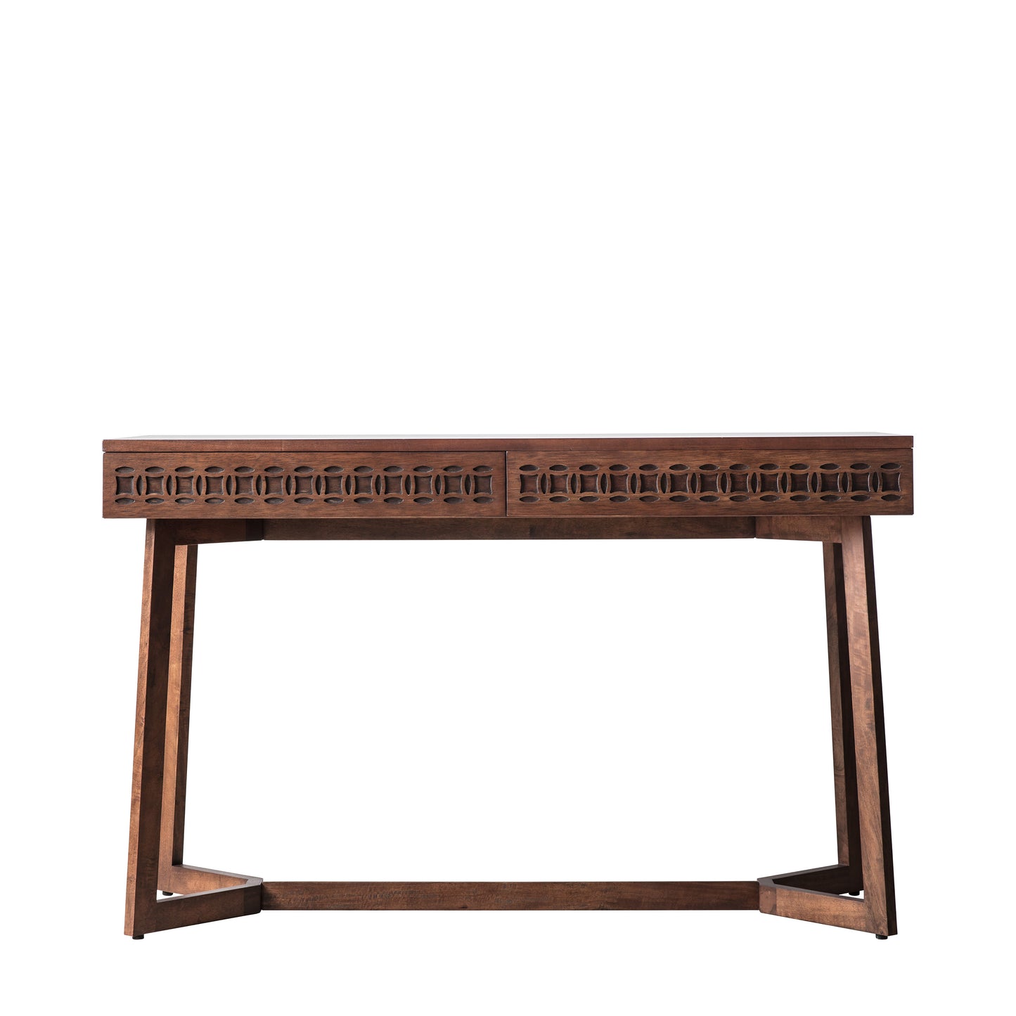 Barland 2 Drawer Desk Brown