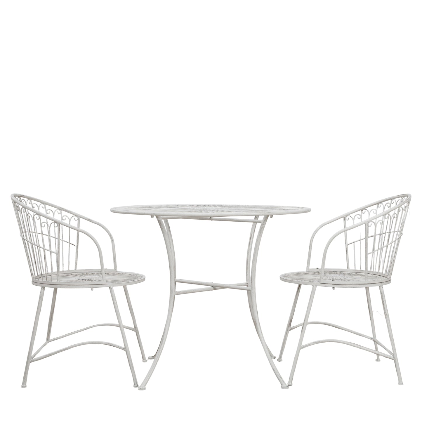 Fairyhill Bistro Set Distressed White