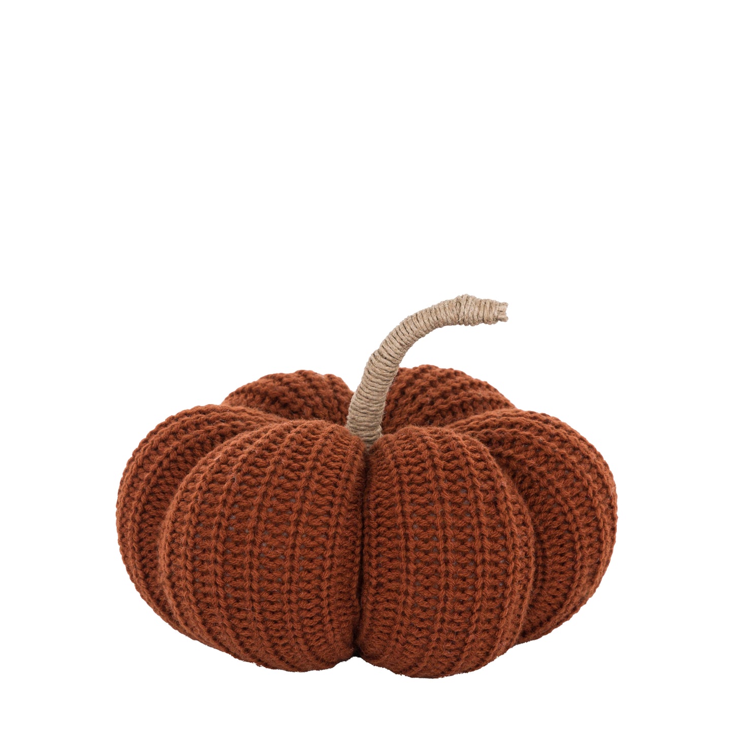 Autumnal Knitted Pumpkin Rust