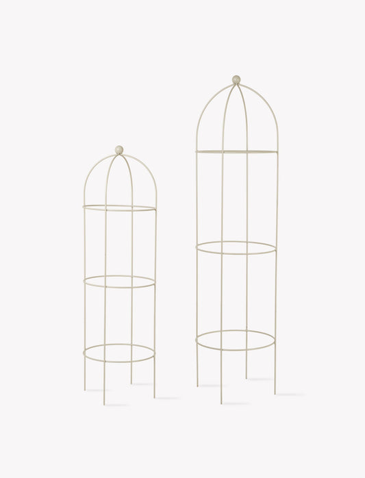 Barrington Obelisk Plant Supports Set of 2 Clay - Plant Supports & Obelisks - Garden Trading -