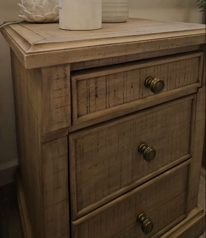 Manor 3 Drawer Bedside Table