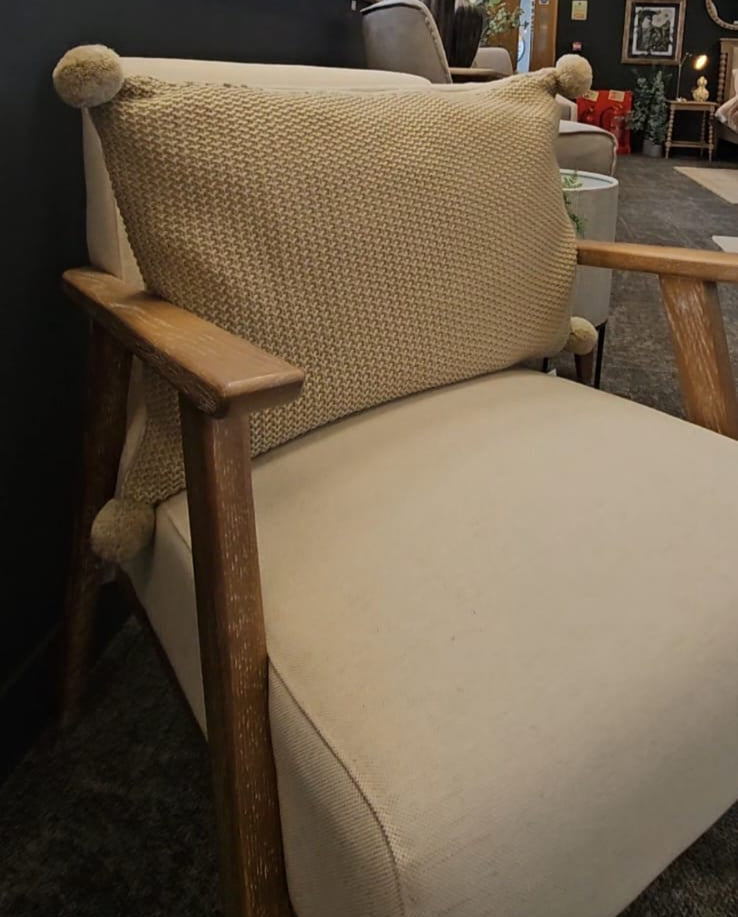 Newton Armchair Natural Linen