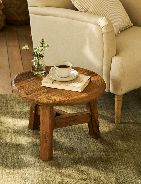 Hawthorne Round Coffee Table Small Natural - Coffee & Side Tables - Garden Trading -